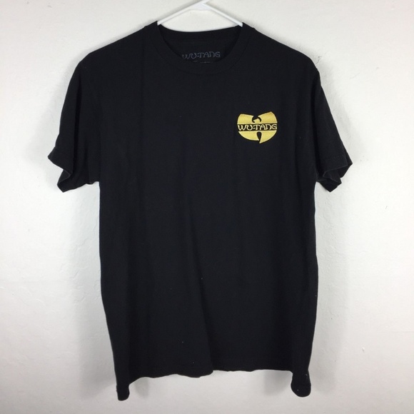 WuTang Other - Men's M Wu-Tang Black Yellow Embroidered Tee Shirt